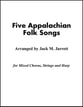 Five Appalachian Folk Songs SATB choral sheet music cover